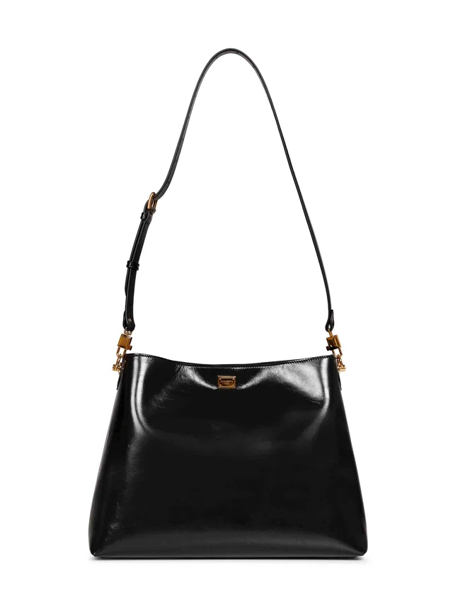 Dolce & Gabbana Shoulder Bag — Black Calf Leather in Black Calfskin from HEWI