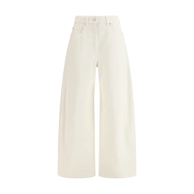 Brunello Cucinelli Beige Cotton Casual Pants in Beige from HEWI