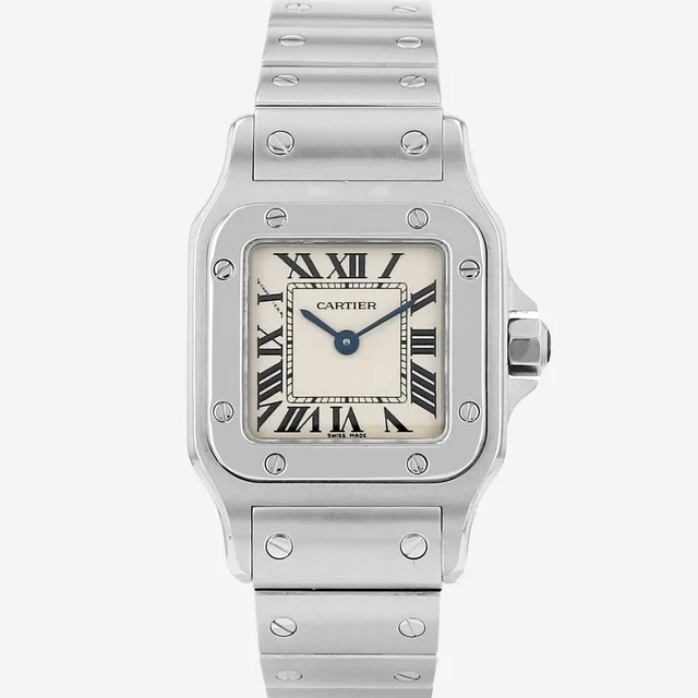 Santos small model watch in steel, Ref: Cartier - 1565, circa 1990 from Collector Square