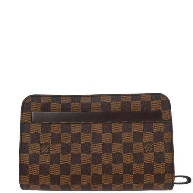 Louis Vuitton Damier Saint Louis Clutch Bag N51993 in Canvas from AMORE Vintage Tokyo