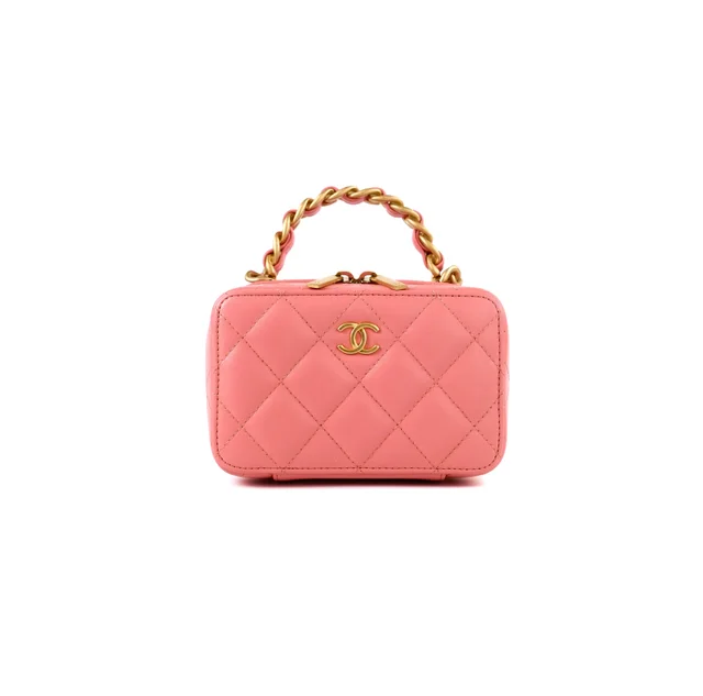 Chanel Pick Me Up Vanity Lambskin Pink in Pink Lambskin from The Purse Affair
