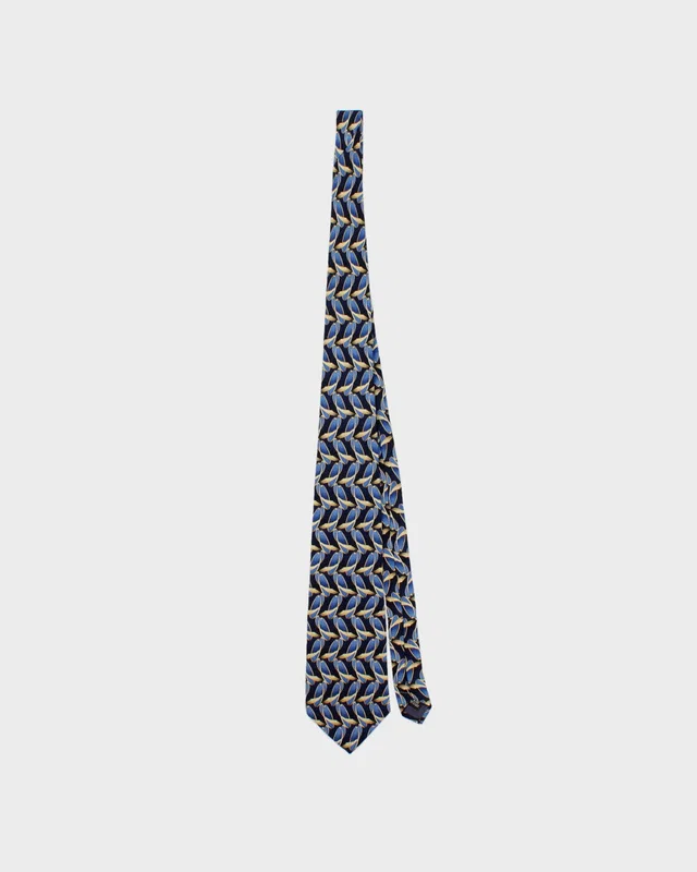 Vintage 1990s Christian Dior Patterned Silk Tie in Multicolor Silk from Rokit Vintage