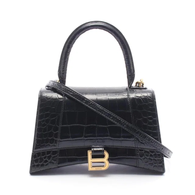 Balenciaga Hourglass Small Leather 2way Bag in Leather from LuxUness