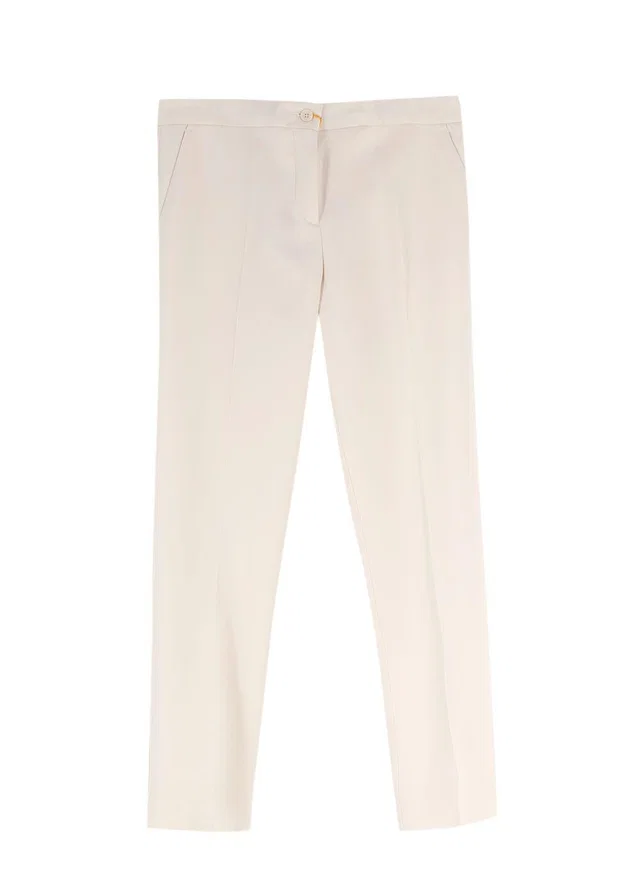 Etro Cream Tailored Trousers in White from HEWI