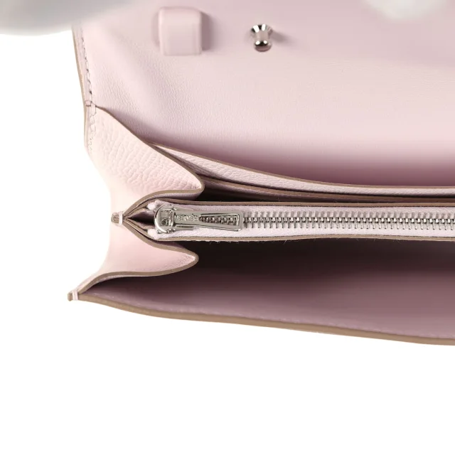 Hermès Constance Wallet To Go Mauve Pale Epsom Lacquered Palladium Hardware in Epsom leather from Madison Avenue Couture, photo 9 of 10