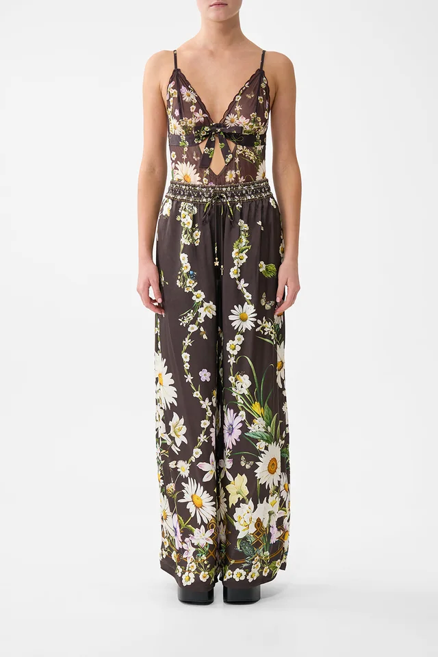 Camilla eBoutique SCALLOPED EDGE TRIANGLE BODYSUIT WITH BOW FRONT DISH IT, DAISY from CAMILLA, photo 1 of 1