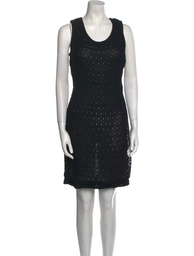 Comme des Garçons Vintage Knee-Length Dress in black from The RealReal