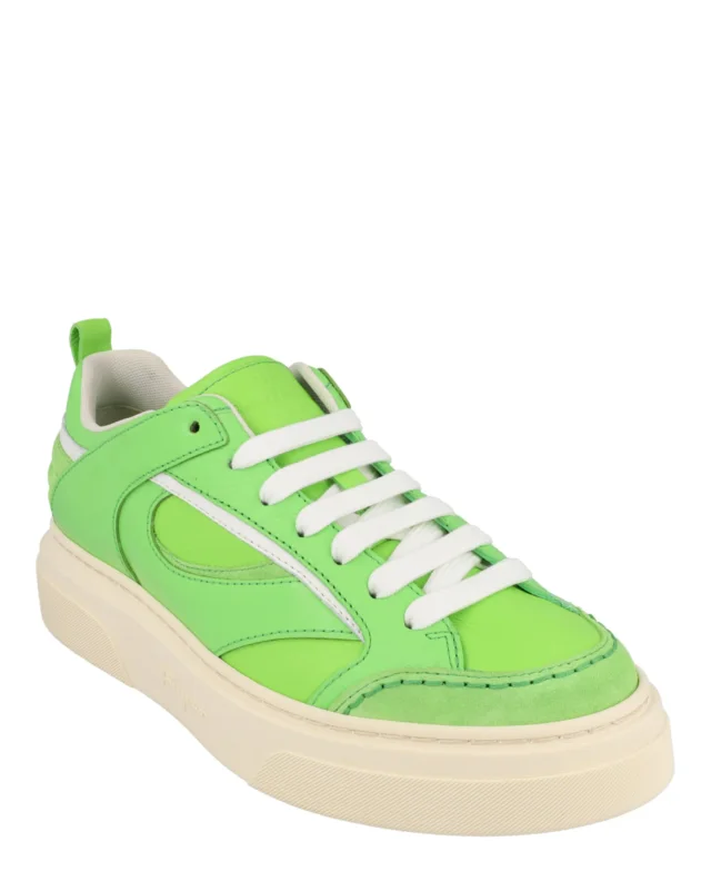 Salvatore Ferragamo Cassina Low-Top Sneakers in green, photo 2 of 6 from ShopSimon