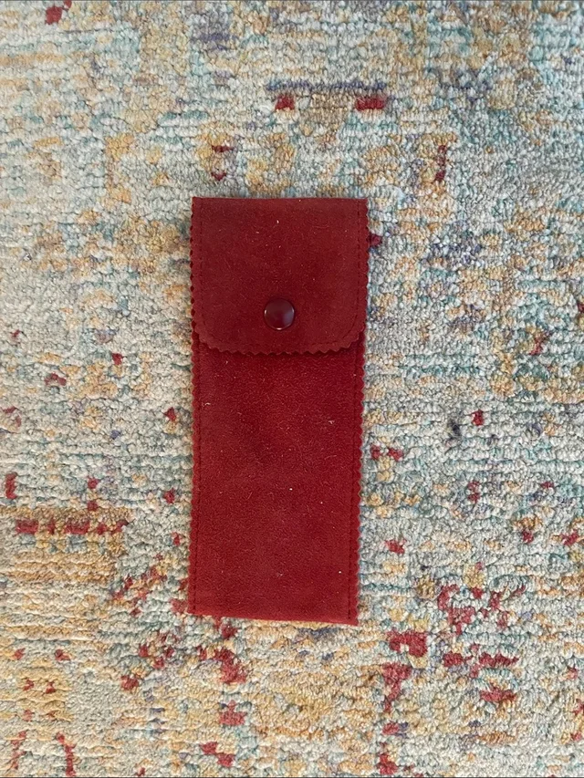 Patek Philippe Rust Color Suede Snap-Closure Watch Pouch in red Suede from Poshmark