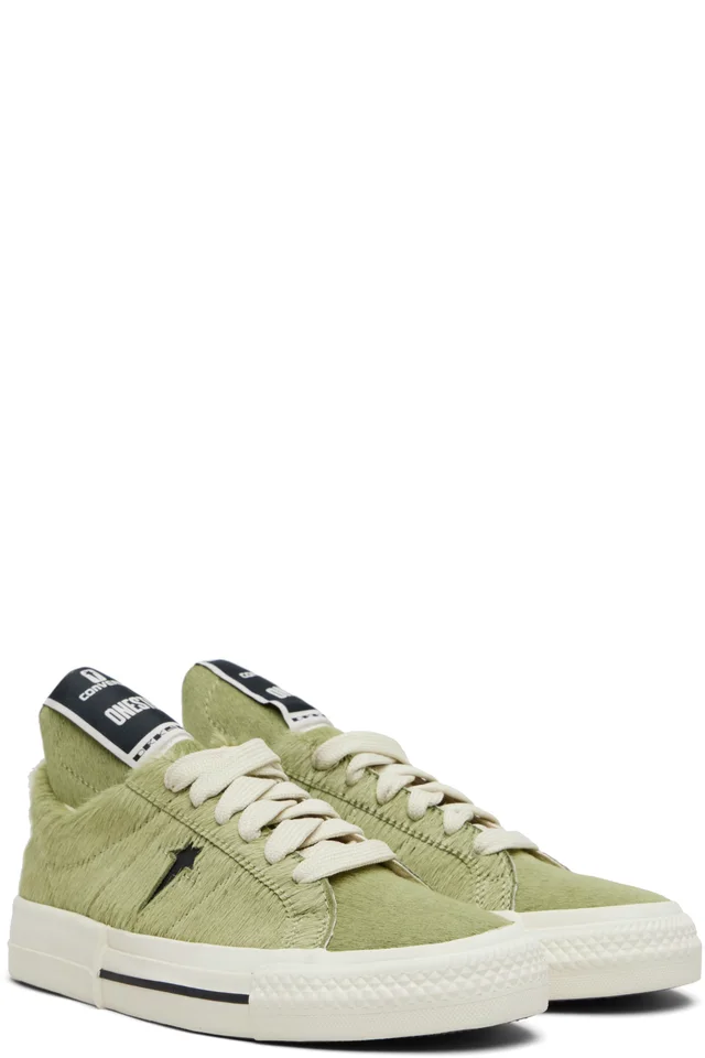 Rick Owens DRKSHDW Yellow Converse Edition Onestr Sneakers, photo 4 of 5 from SSENSE