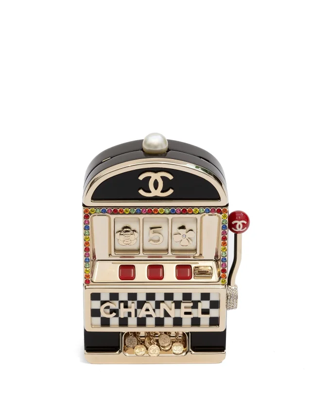 Chanel Pre-Owned 2023 Slot Machine Casino Clutch Bag | Black | FARFETCH in Black Leather from Farfetch
