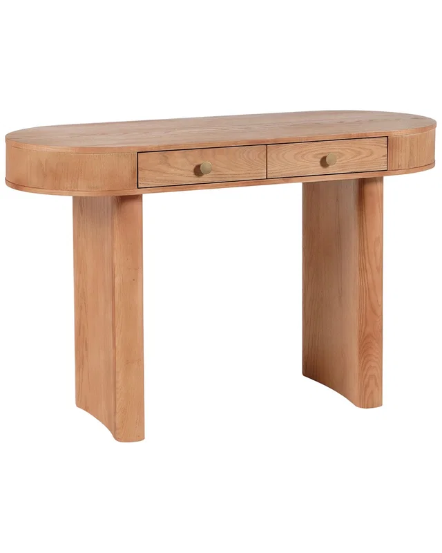Safavieh Couture Gialana 2-Drawer Oval Wood Desk, image 1 of 1 from Rue La La