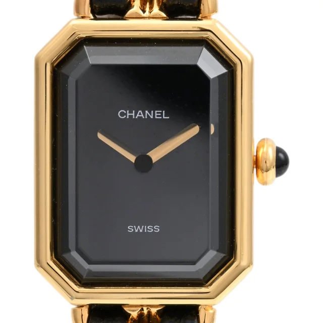 Chanel Première M H0001 Quartz Black/Gold in Black from VINTAGE QOO TOKYO, photo 2 of 9