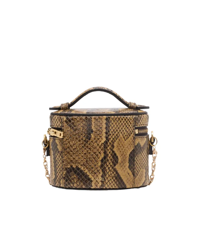 Amiri nano snake-effect logo-plaque vanity mini bag, photo 5 of 8 from SENSER