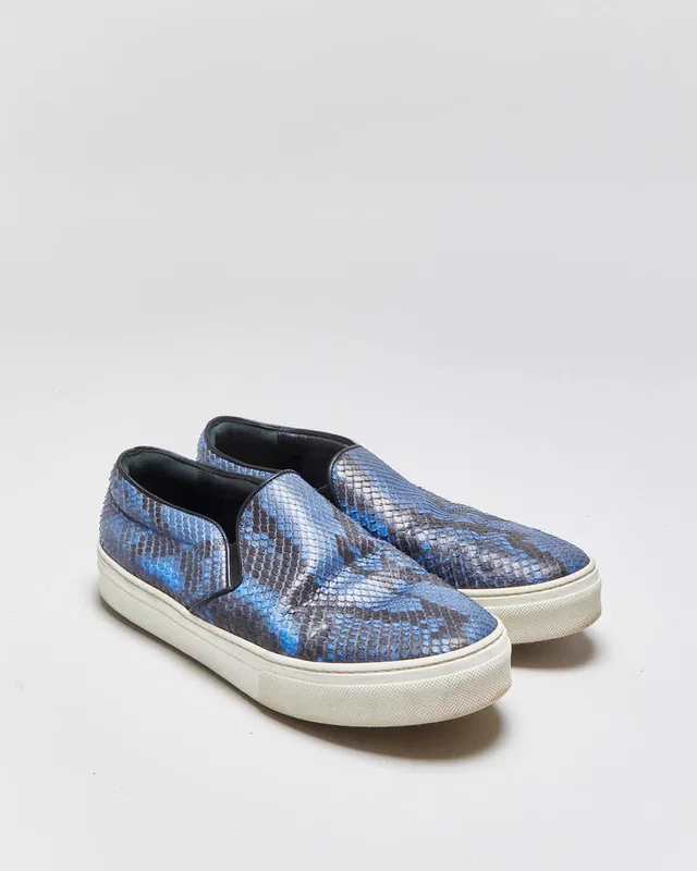 SS2016 Celine Python Women's Slip-On Trainers - UK6 in Python from Rokit Vintage