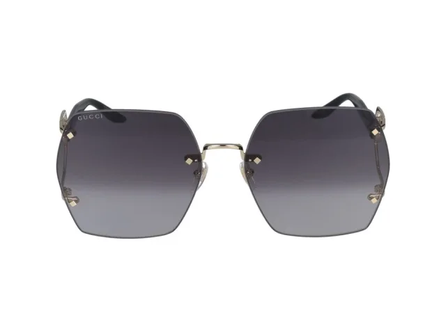 Gucci Gg1562s Oversized Rimless Metal Sunglasses — Gold in Gold from HEWI, photo 4 of 4