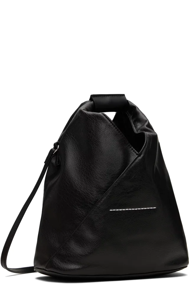 MM6 Maison Margiela Black Triangle Crossbody Bag, photo 3 of 4 from SSENSE