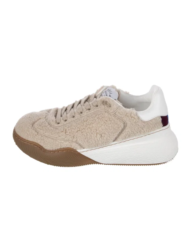 Stella McCartney Faux Fur Chunky Sneakers from The RealReal