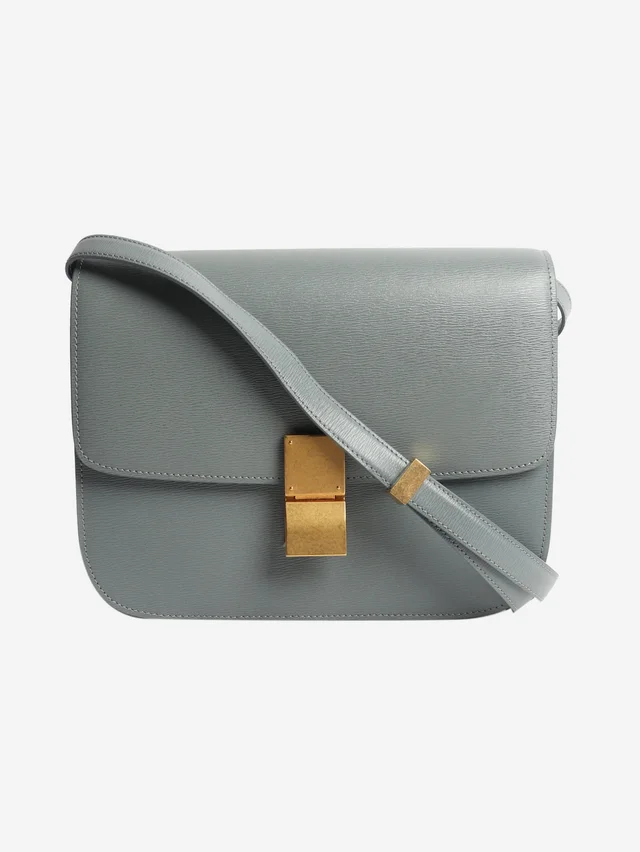 Celine Light blue leather crossbody bag in Blue Leather from Sign of the Times