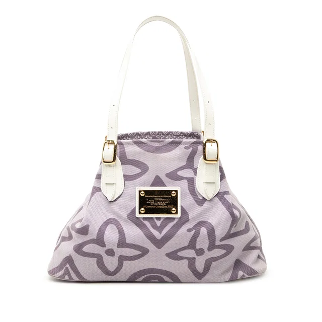 Purple Louis Vuitton Monogram Tahitienne Cabas PM Tote Bag in Purple Canvas from Designer Revival