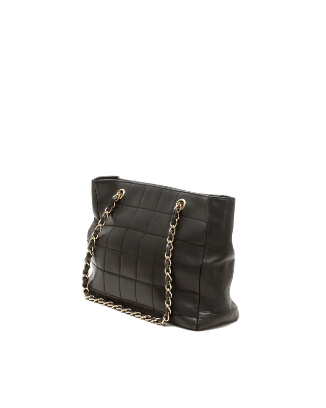 Chanel Chocolate Bar Tote Bag in Brown Leather from A Retro Tale, photo 4 of 11