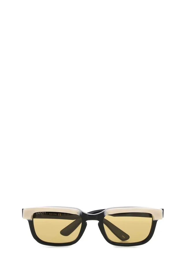Gucci Occhiale Black Acetate Sunglasses — Exterior in Black from HEWI, photo 2 of 2