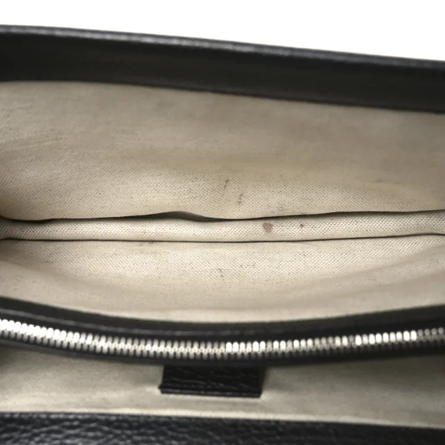 Gucci Pebbled Calfskin Small Dionysus Shoulder Bag Black in Black Calfskin from FASHIONPHILE, photo 5 of 10