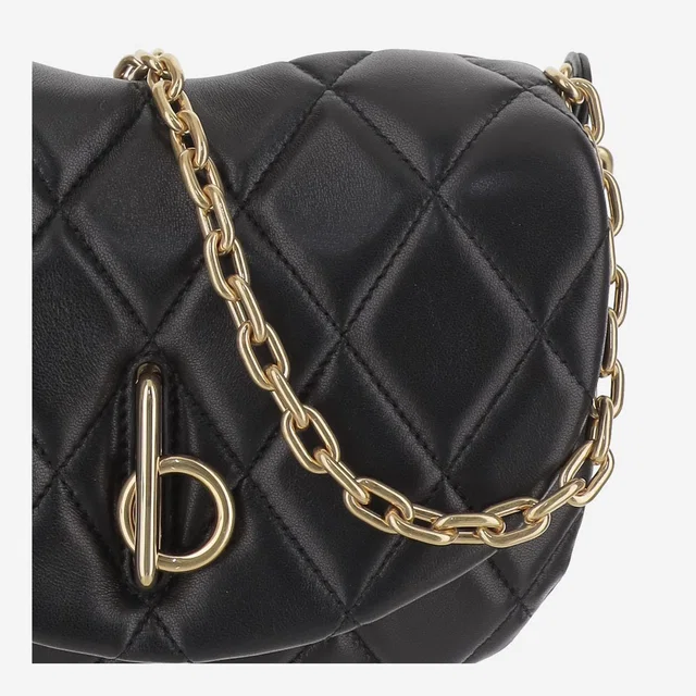 Burberry Rocking Horse Shoulder Bag — Black Lamb Leather in Black Lambskin from HEWI