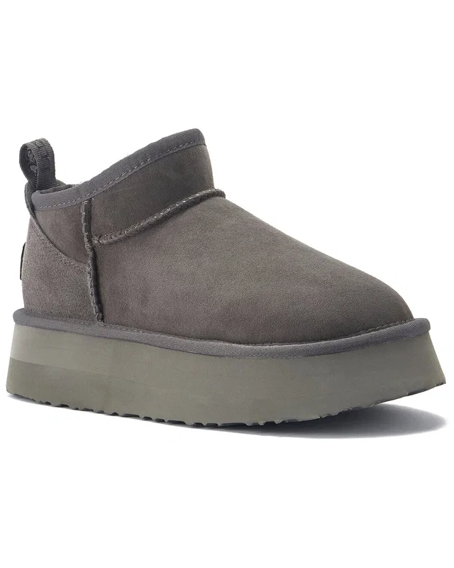 Australia Luxe Collective Cosy Ultra Platfoam Suede Boot in Grey, image 1 of 1 from Gilt