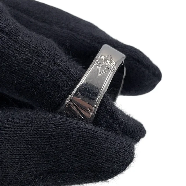 Louis Vuitton Signet Ring Monogram Size M (Approximately size 19) SilverM62487 Metal from GALLERY RARE, photo 2 of 2