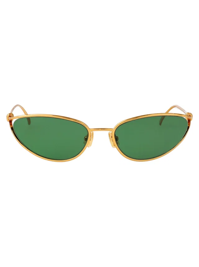 Bottega Veneta Bv1330s Metal Cat-Eye Sunglasses — Gold in Gold from HEWI