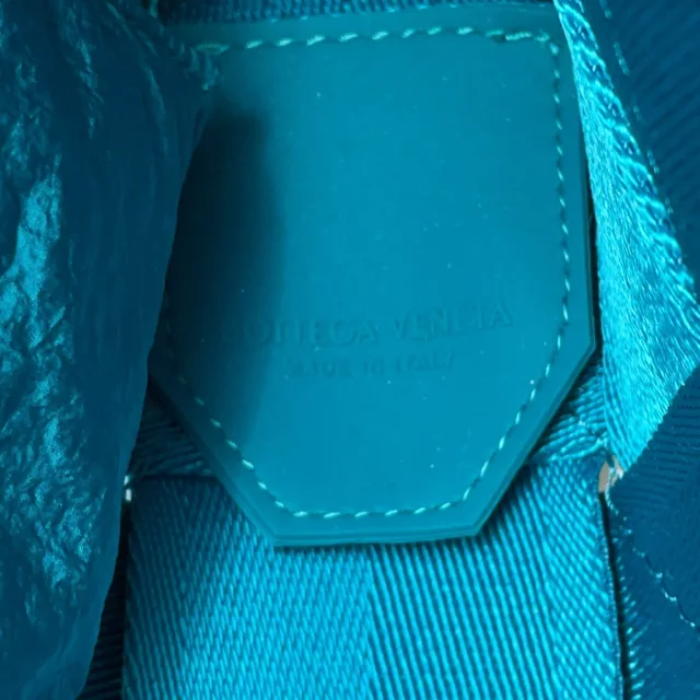 Bottega Veneta Cassette Shoulder Bag Blue Canvas in Blue Canvas from GALLERY RARE, photo 10 of 10