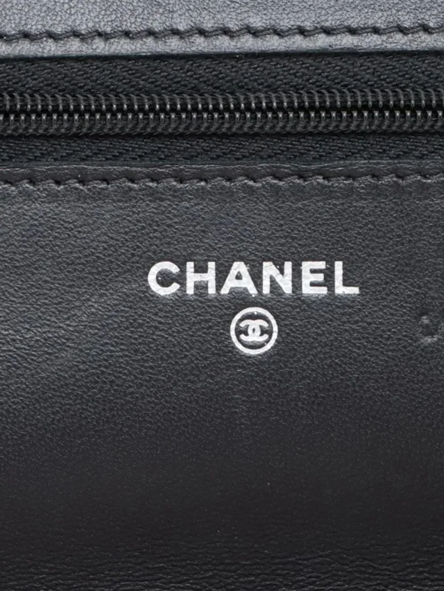 Chanel Black 2020 lambskin quilted Wallet on Chain in Black Lambskin from Sign of the Times, photo 7 of 16