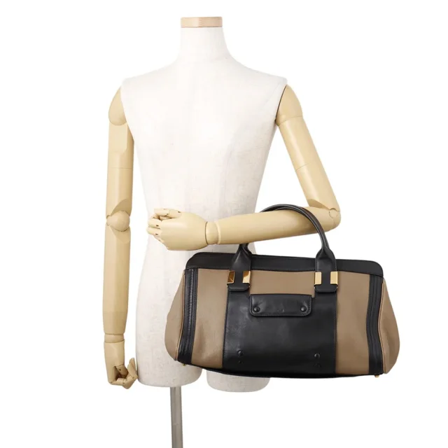 Chloé Alice 2way Shoulder Bag Black/Brown Leather in Black Leather from GALLERY RARE, photo 5 of 18