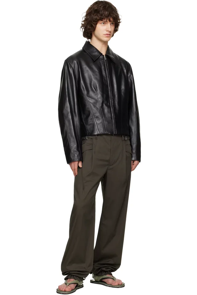 Kiko Kostadinov Brown Egreta Trousers, photo 4 of 4 from SSENSE