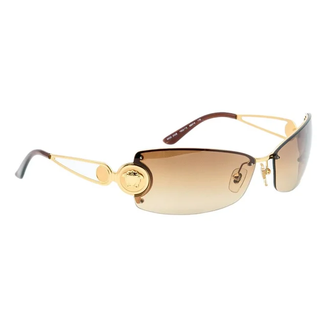 Versace Vintage Mod 2028 Medusa Gold Logo Sunglasses in gold from Grailed