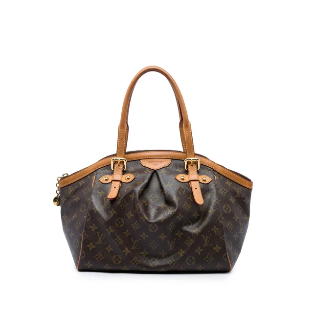 Brown Louis Vuitton Monogram Tivoli GM Shoulder Bag in Brown Coated canvas from Designer Revival