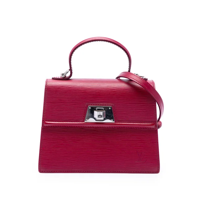 Pink Louis Vuitton Epi Sevigne PM Satchel in Pink Leather from Designer Revival
