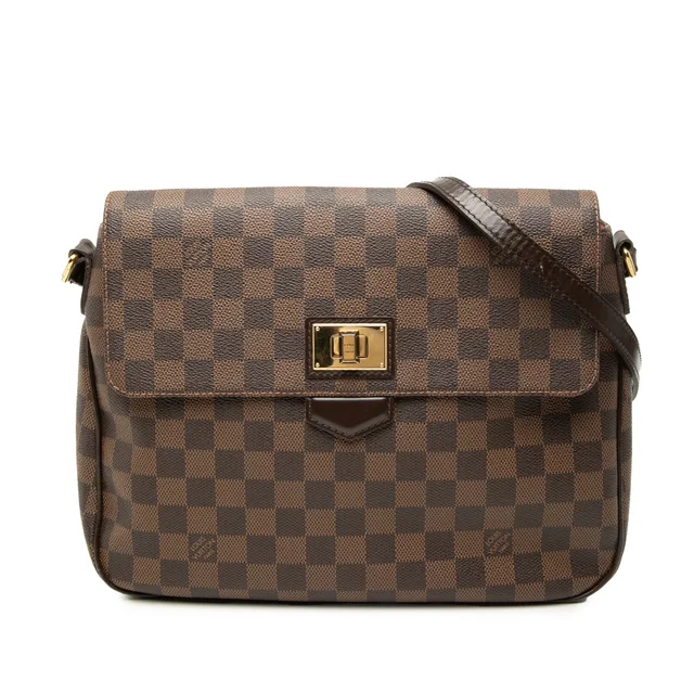 Brown Louis Vuitton Damiere Ebene Besace Rosebery Crossbody Bag in Brown Canvas from Designer Revival
