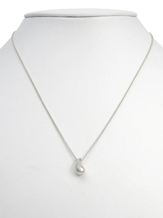 Tiffany & Co. 925 Teardrop Necklace Silver in Silver from VINTAGE QOO TOKYO, photo 2 of 2