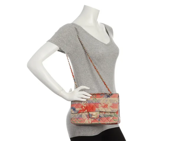 Chanel Medium/Large Watercolor Quilted Lambskin Classic Double Flap in Lambskin from Ann's Fabulous Finds, photo 9 of 9
