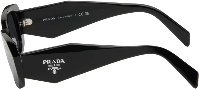 Prada Eyewear Black 'Prada Symbole' Sunglasses, photo 3 of 4 from SSENSE