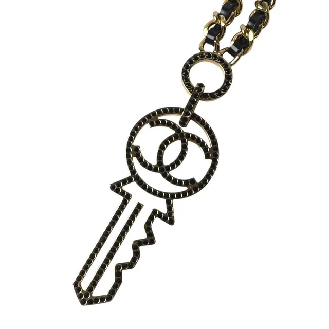 Chanel CC Logo Key Motif Necklace from The Reluxe