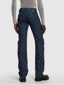 Ludovic de Saint Sernin Flare jeans with decorative details in 100% Cotton, photo 4 of 11 from LUISAVIAROMA