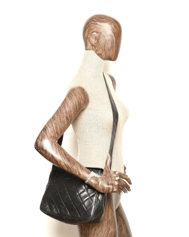 Chanel CC Quilted Messenger Bag in Leather from A Retro Tale, photo 8 of 8