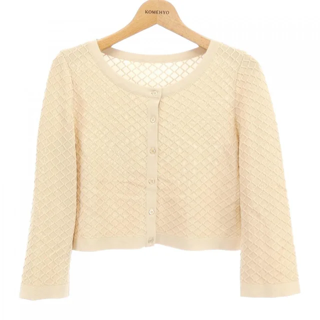 Alaïa Cardigan in Beige sheer 38 from KOMEHYO