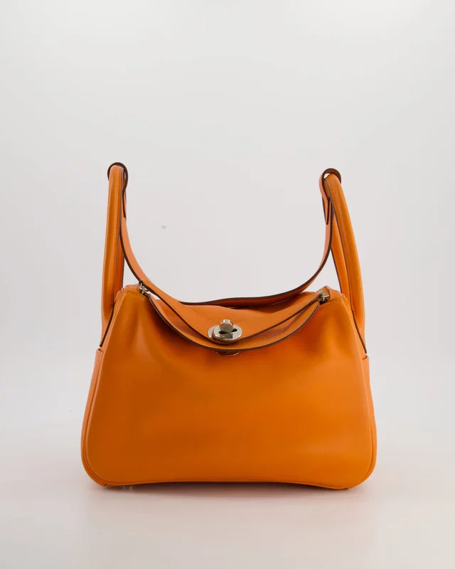 Hermès Lindy 26 Bag in Orange Swift leather from Sellier