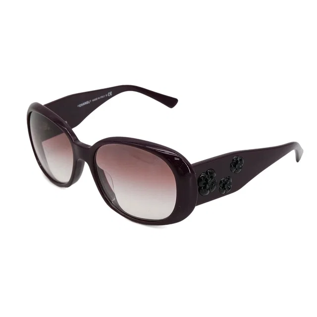 Chanel Vintage Cocomark Camellia Sunglasses Purple Eyewear in Purple from Luxury Promise
