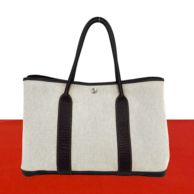 Hermès Garden Party PM Toile H Negonda Tote Bag Nicotine Brown in Brown from The Reluxe