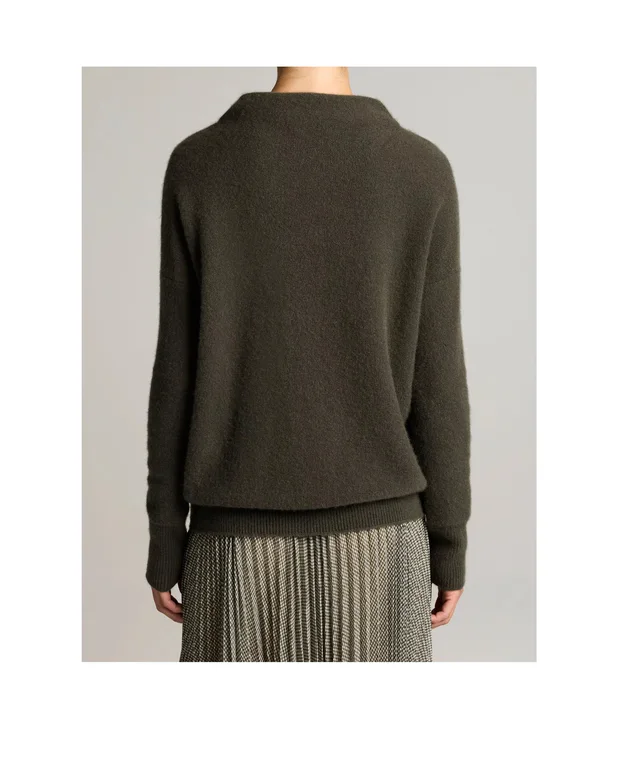 Vince Plush Cashmere Funnel-Neck Sweater, photo 3 of 4 from SENSER